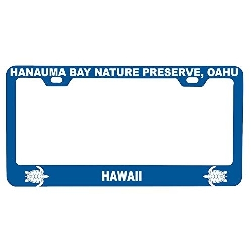 R And R Imports Hanauma Bay Nature Preserve, Oahu Hawaii Turtle Design Souvenir Metal License Plate Frame