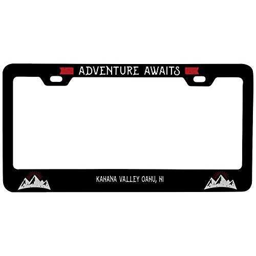 R And R Imports Kahana Valley Oahu Hawaii Vanity Metal License Plate Frame