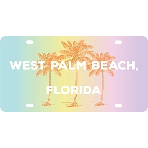 R And R Imports West Palm Beach Florida Souvenir Mini Metal License Plate 4.75 X 2.25 Inch