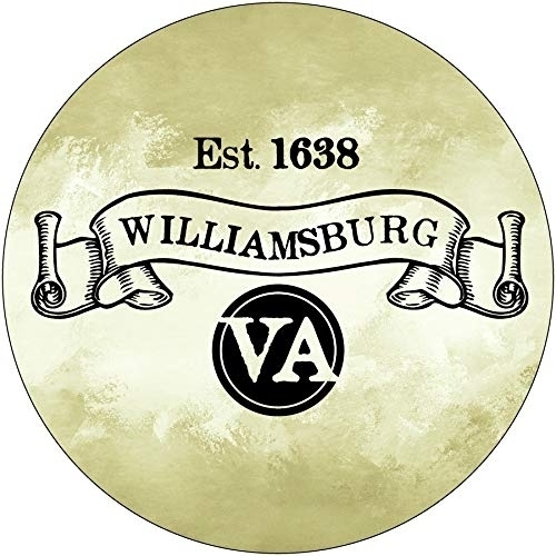 Williamsburg Virginia Historic Town Souvenir 3 Round Sticker Decal