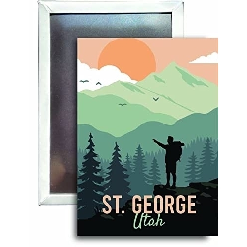 R And R Imports St. George Utah Refrigerator Magnet 2.5X3.5 Approximately Hike Destination