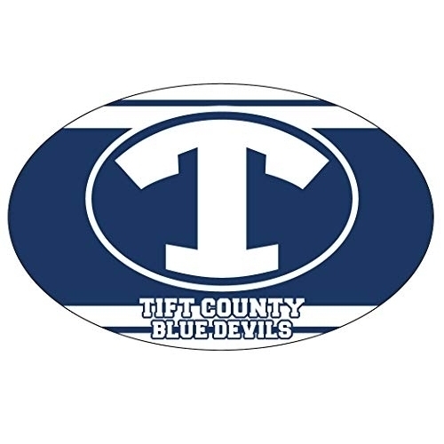 R And R Imports, Inc Tift County High School Blue Devils Georgia Sports Team Oval Car Fridge Magnet