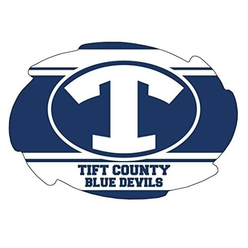 R And R Imports, Inc Tift County High School Blue Devils Georgia Sports Team 5x6 Inch Swirl Car Fridge Magnet