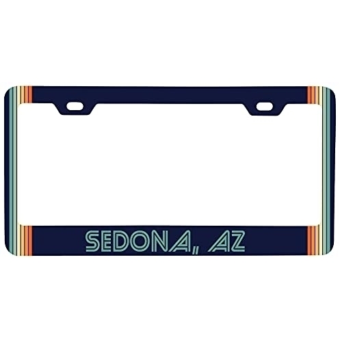 Sedona Arizona Car Metal License Plate Frame Retro Design