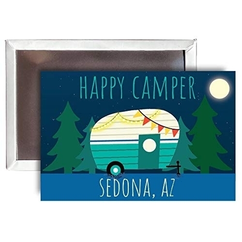 Sedona Arizona Souvenir 2x3-Inch Fridge Magnet Happy Camper Design