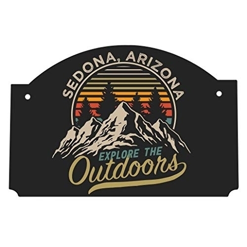 Sedona Arizona Souvenir The Great Outdoors 9x6-Inch Wood Sign With String
