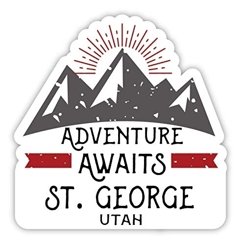 St. George Utah Souvenir 4-Inch Fridge Magnet Adventure Awaits Design