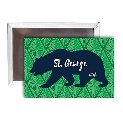 St. George Utah Souvenir 2x3-Inch Fridge Magnet Bear Design
