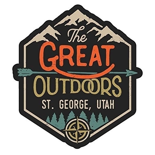 St. George Utah The Great Outdoors Design 4-Inch Fridge Magnet