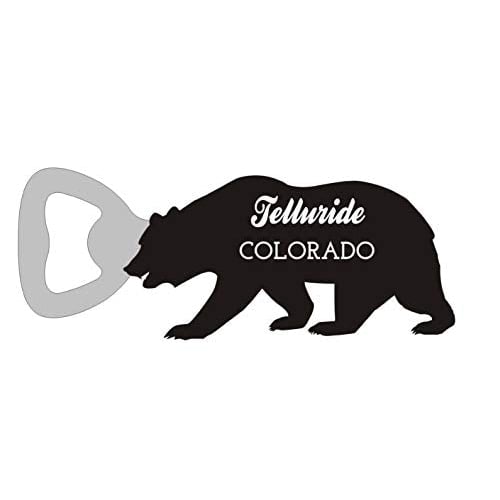 Telluride Colorado Camping Souvenir Bear Bottle Opener