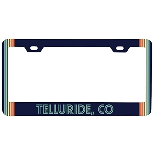 Telluride Colorado Car Metal License Plate Frame Retro Design