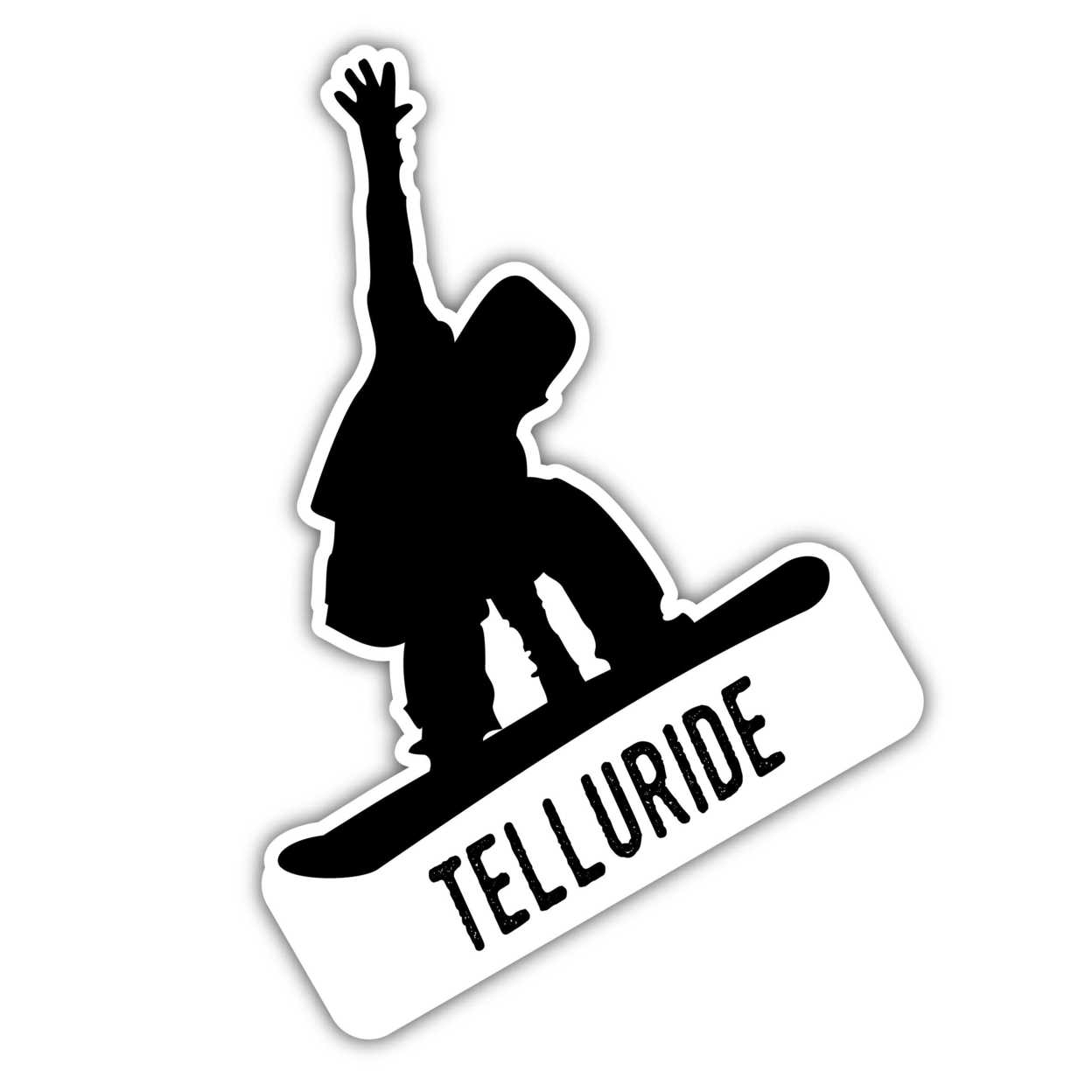 Telluride Colorado Ski Adventures Souvenir 4 Inch Vinyl Decal Sticker Mountain Design