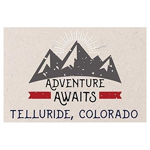 Telluride Colorado Souvenir 2x3 Inch Fridge Magnet Adventure Awaits Design