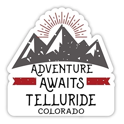 Telluride Colorado Souvenir 2-Inch Vinyl Decal Sticker Adventure Awaits Design