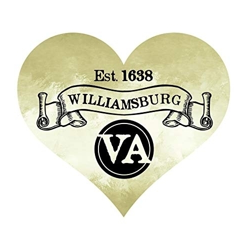 Williamsburg Virginia Historic Town Souvenir Heart Magnet