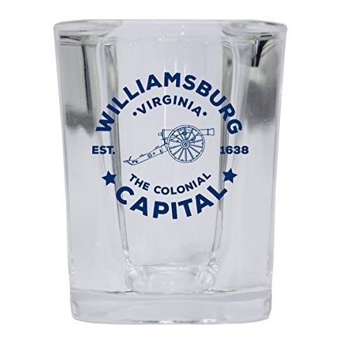 Williamsburg Virginia Historic Town Souvenir Square Shot Glass