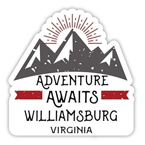 Williamsburg Virginia Souvenir 4-Inch Fridge Magnet Adventure Awaits Design