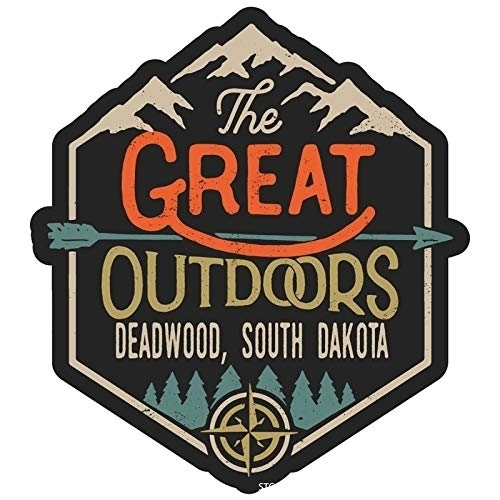 Deadwood South Dakota The Great Outdoors Design 4-Inch Fridge Magnet