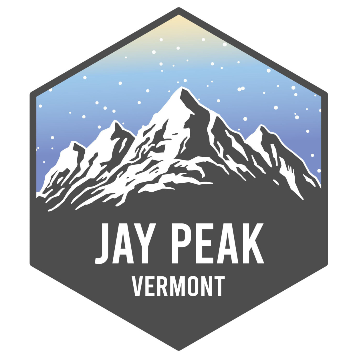 Jay Peak Vermont Ski Adventures Souvenir 4 Inch Vinyl Decal Sticker