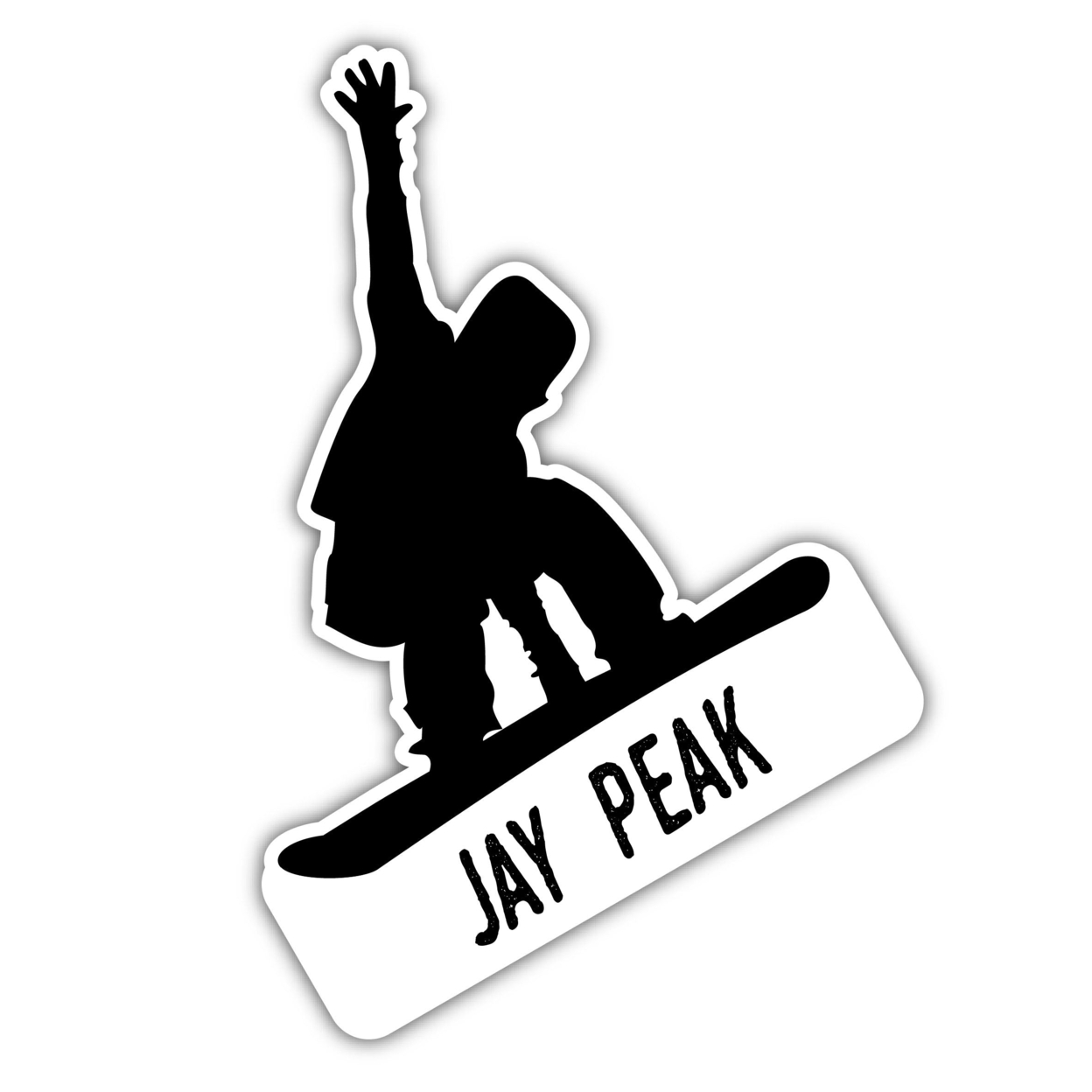 Jay Peak Vermont Ski Adventures Souvenir 4 Inch Vinyl Decal Sticker Board Design