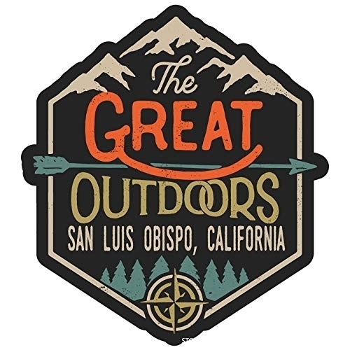 San Luis Obispo California The Great Outdoors Design 4-Inch Fridge Magnet