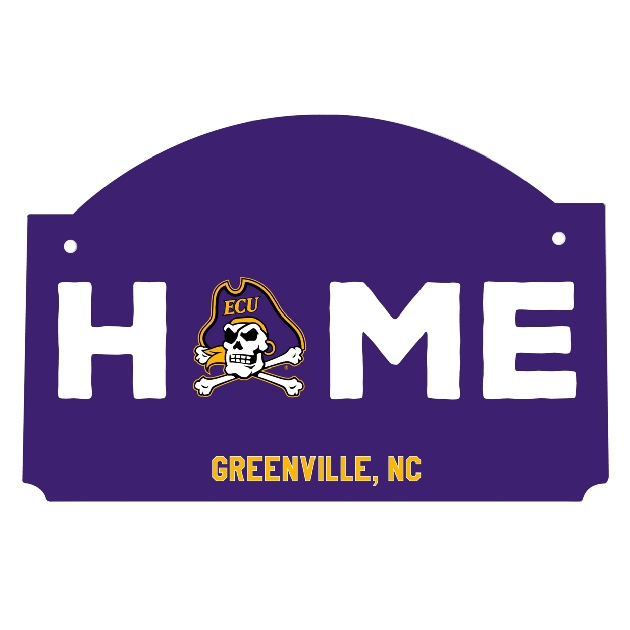 East Carolina Pirates Wood Sign With String