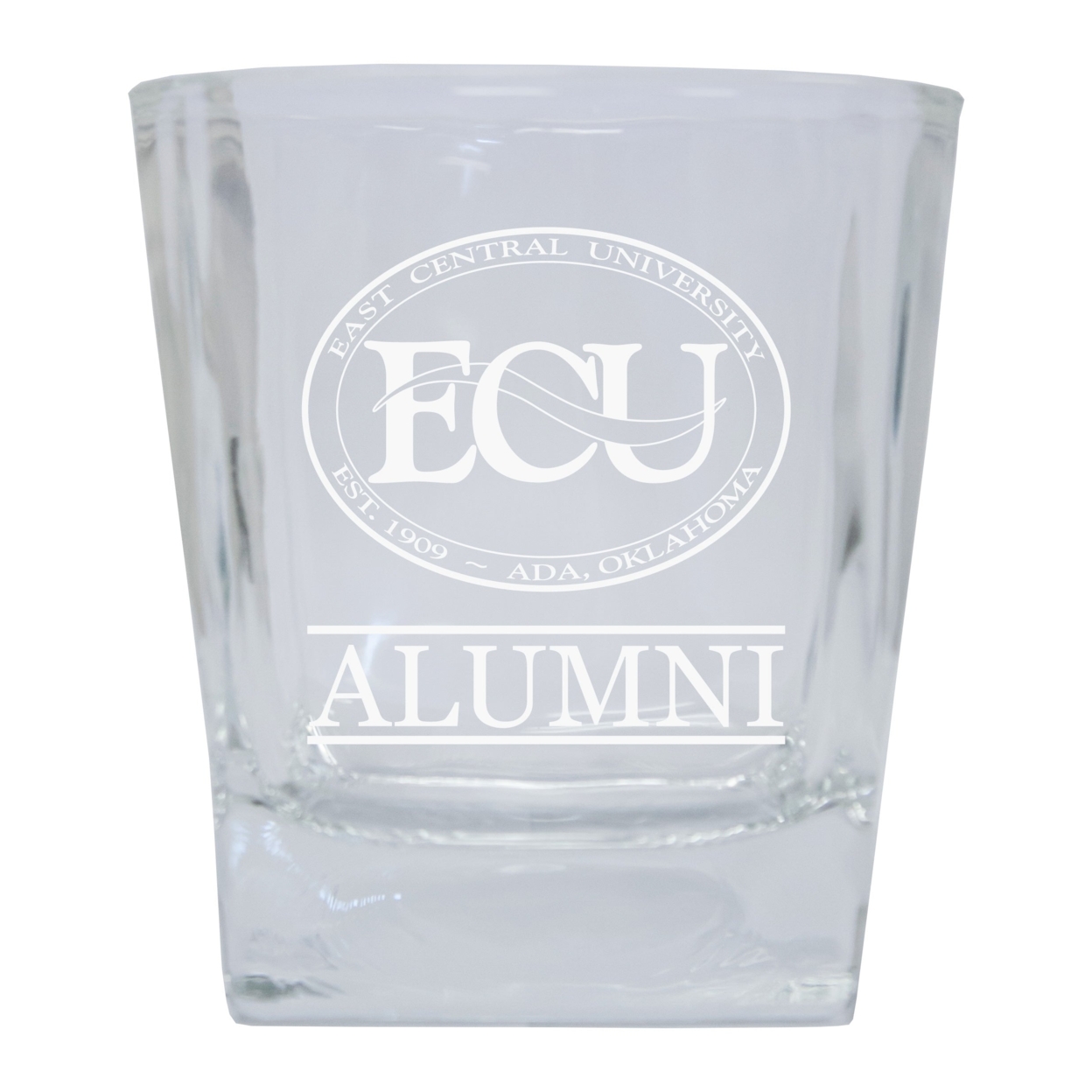 East Central University Tigers 8 Oz Etched Alumni Glass Tumbler 2-Pack