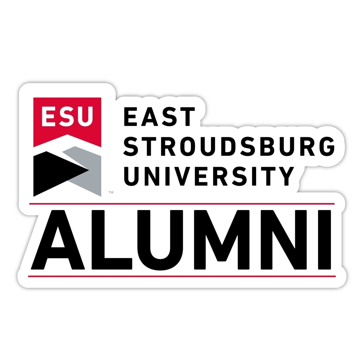 East Stroudsburg University Alumni 4 Sticker