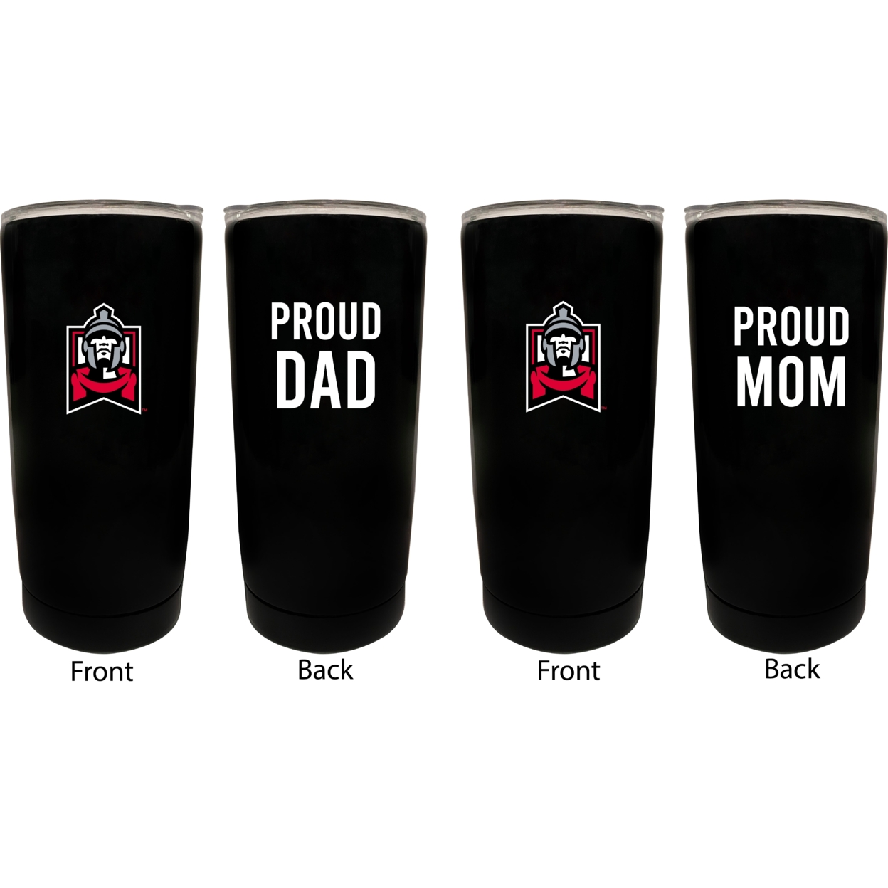 East Stroudsburg University Proud Mom And Dad 16 Oz Insulated Stainless Steel Tumblers 2 Pack Black.