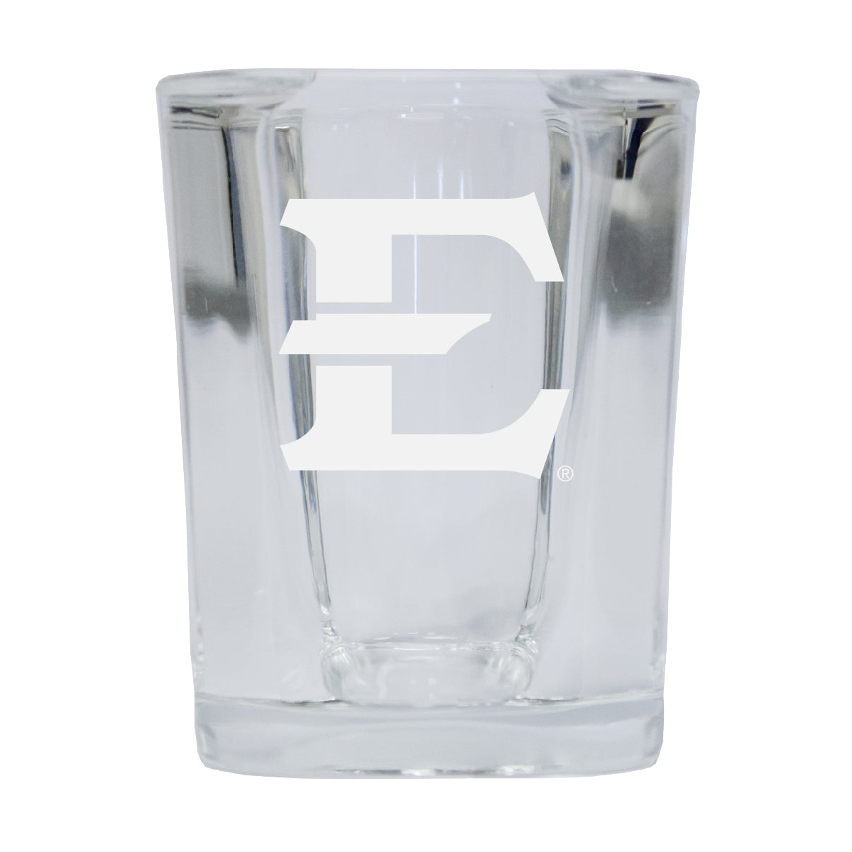 East Tennessee State University Etched Square Shot Glass