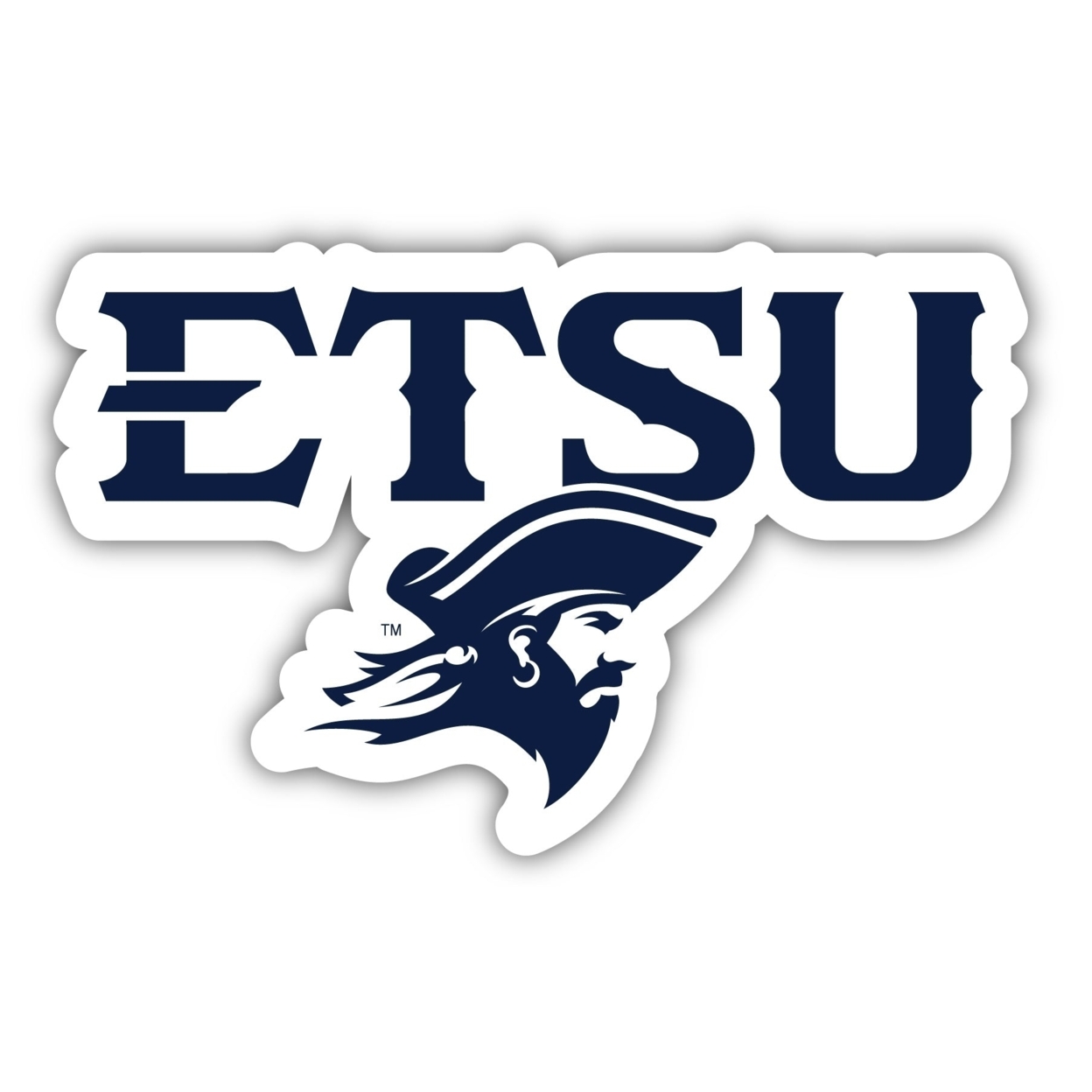 East Tennessee State University 4 Inch Vinyl Decal Sticker
