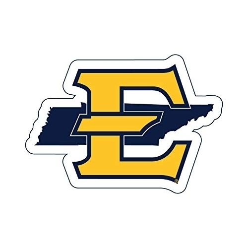 East Tennessee State University 4 Inch State Shape Vinyl Decal Sticker