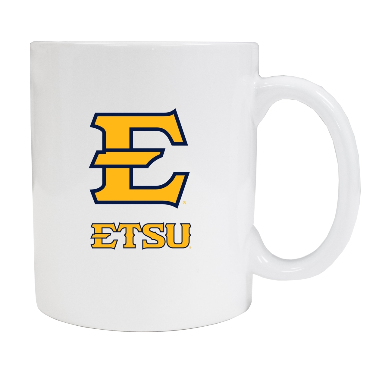 East Tennessee State University White Ceramic Mug (White).