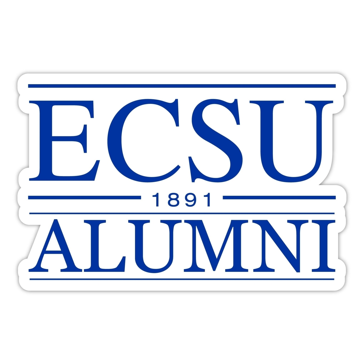 Elizabeth City State University Alumni 4 Sticker