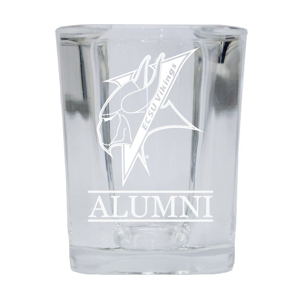 Elizabeth City State University Alumni Etched Square Shot Glass