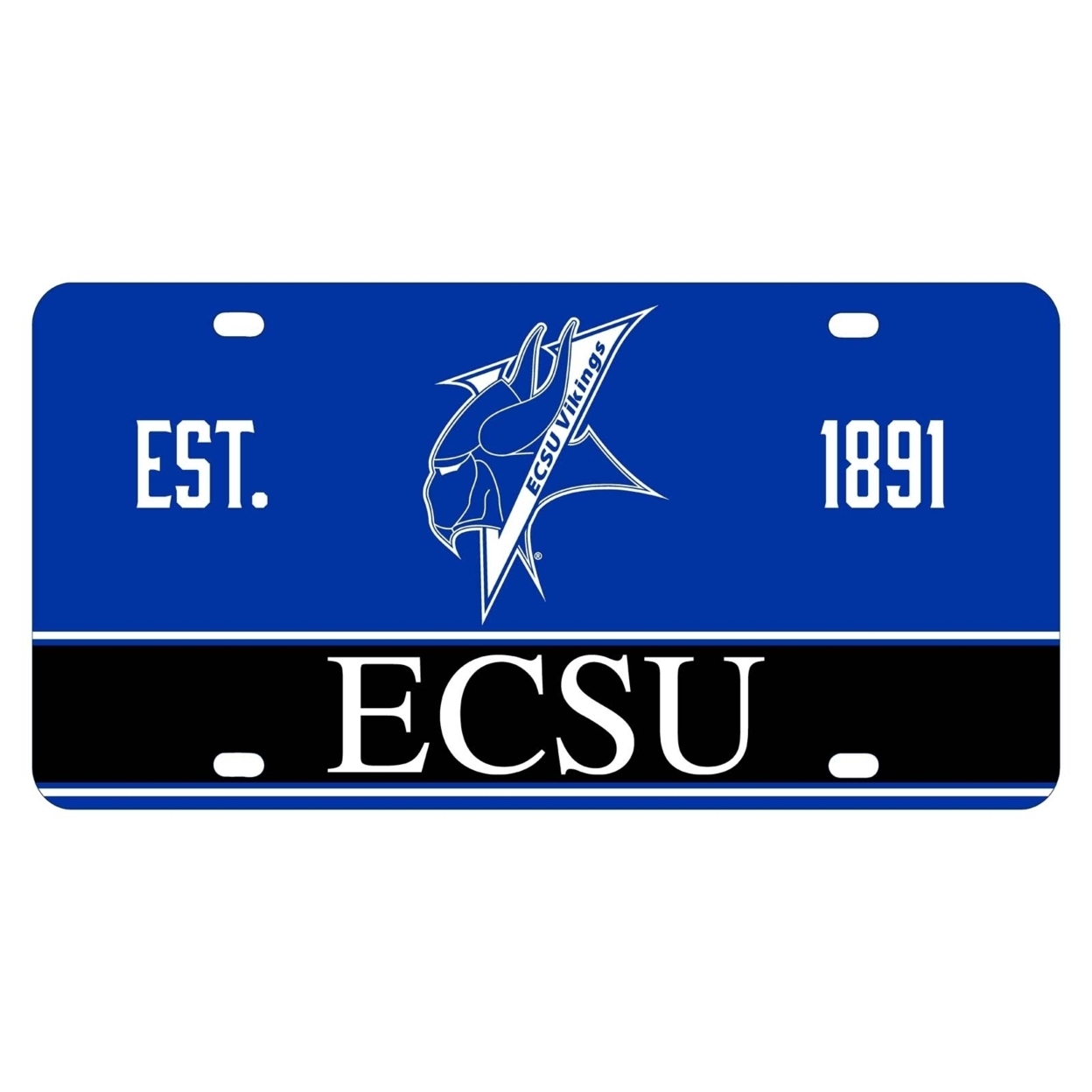 Elizabeth City State University Metal License Plate