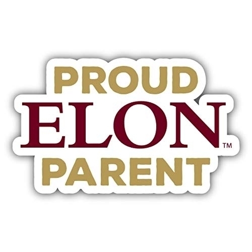 Elon University 4 Proud Parent Decal 4 Pack