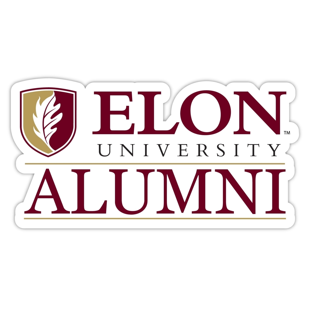 Elon University Alumni 4 Sticker