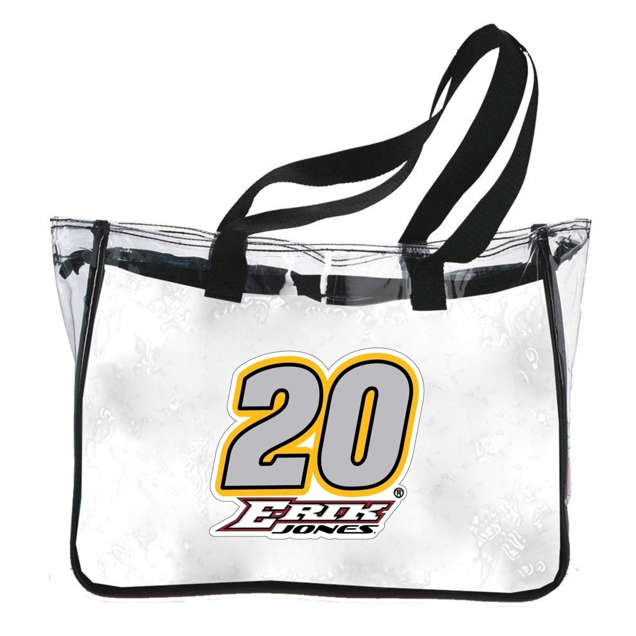 Erik Jones #20 NASCAR Plastic Clear Tote Bag
