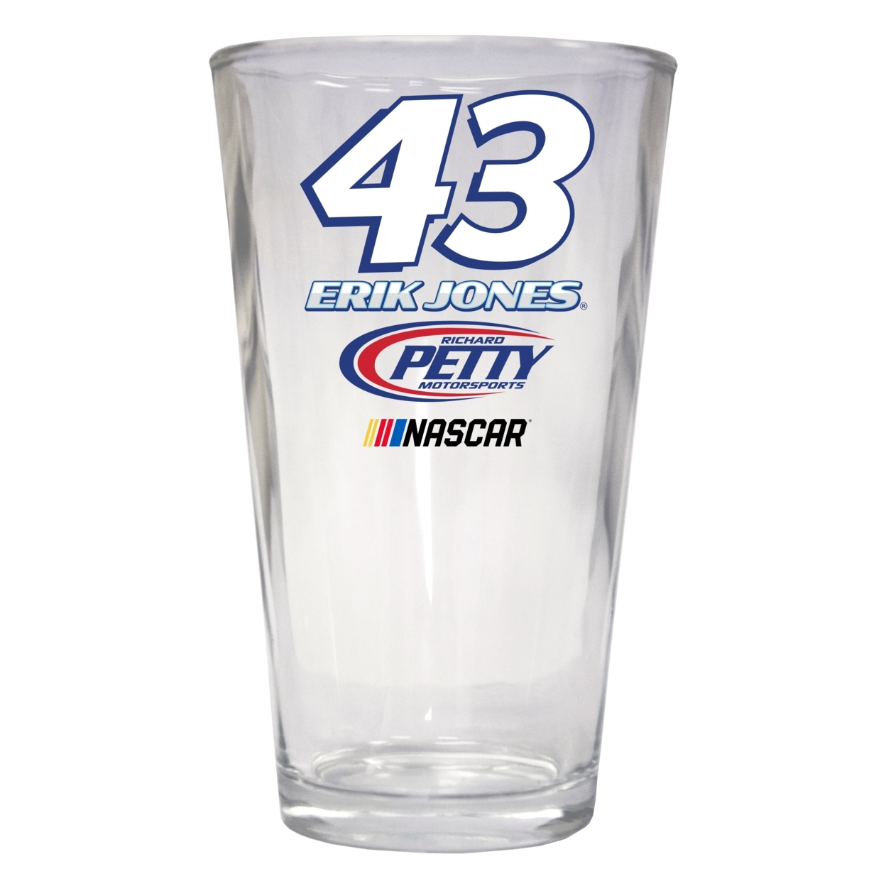 Erik Jones #43 NASCAR Cup Series 16 Oz Pint Glass