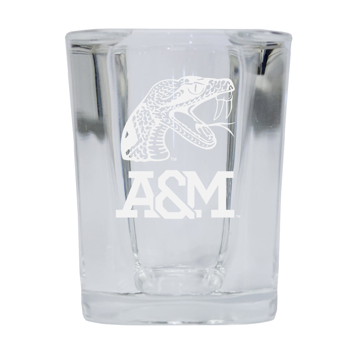 Florida A&M Rattlers Etched Square Shot Glass