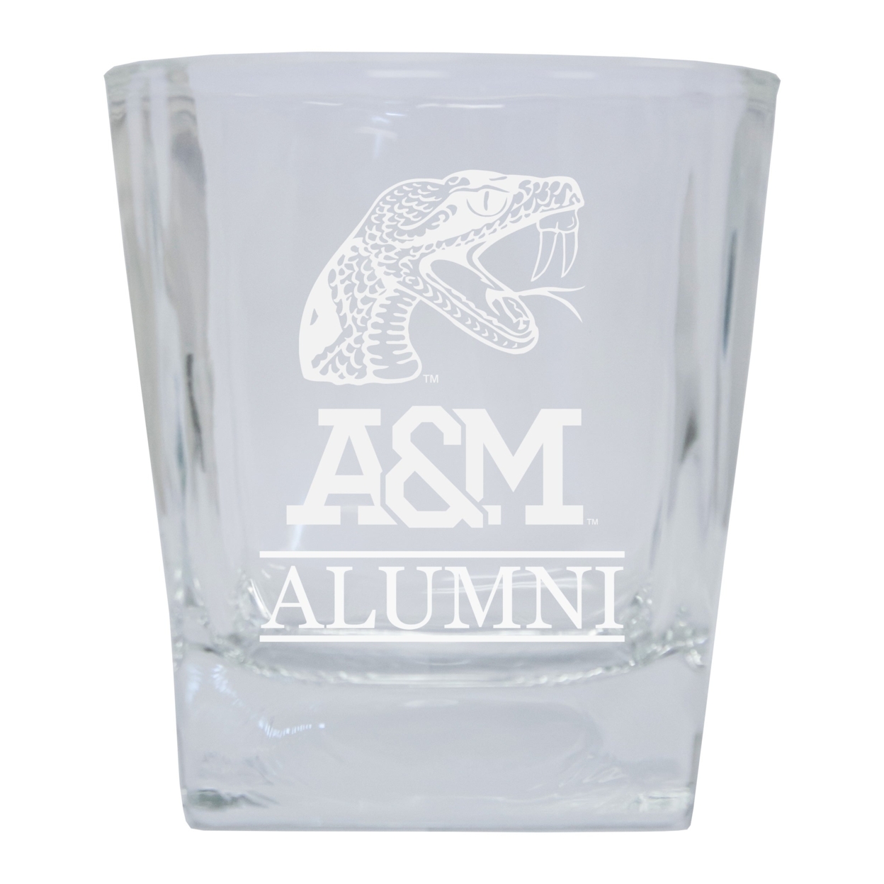Florida A&M Rattlers 8 Oz Etched Alumni Glass Tumbler 2-Pack