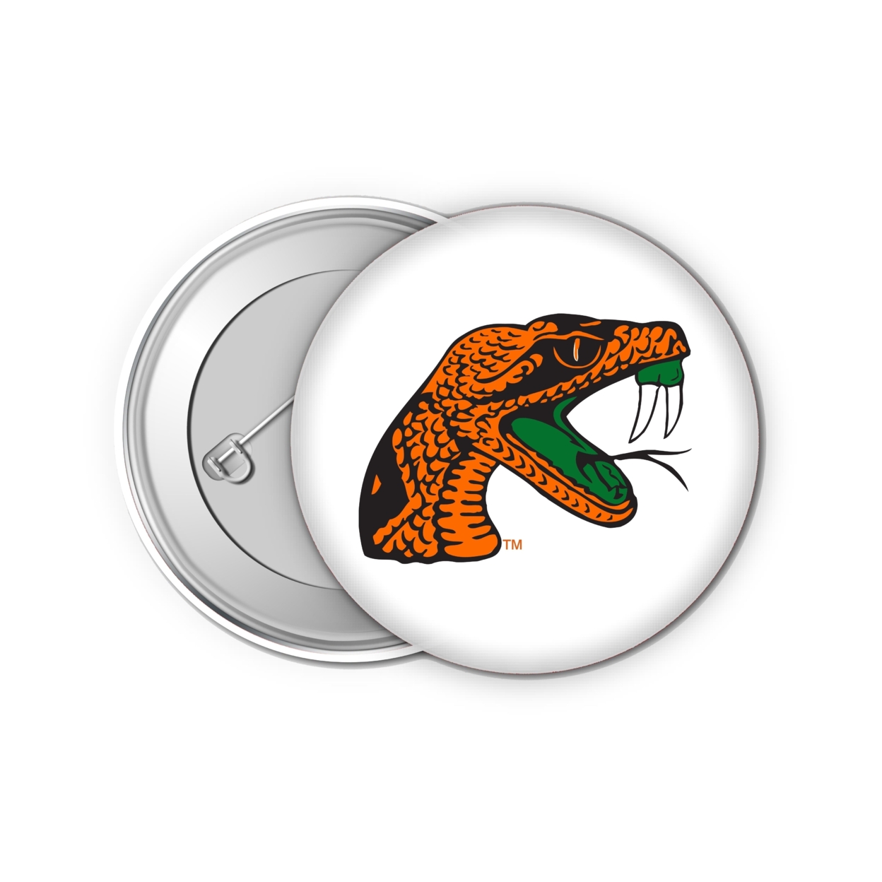 Florida A&M Rattlers Small 1-Inch Button Pin 4 Pack