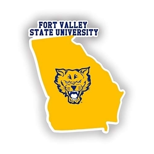 Fort Valley State University 4 State Shape Decal