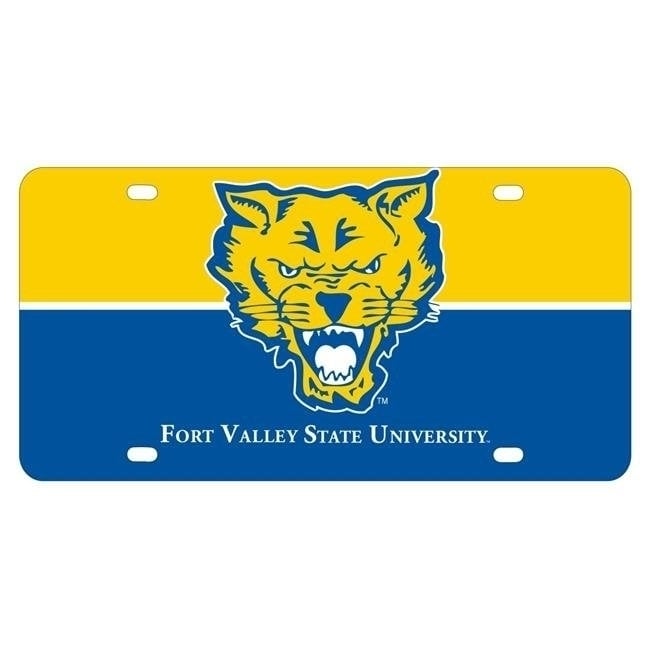 Fort Valley State University Metal License Plate Car Tag