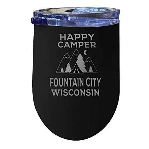 Fountain City Wisconsin Insulated Stainless Steel Wine Tumbler