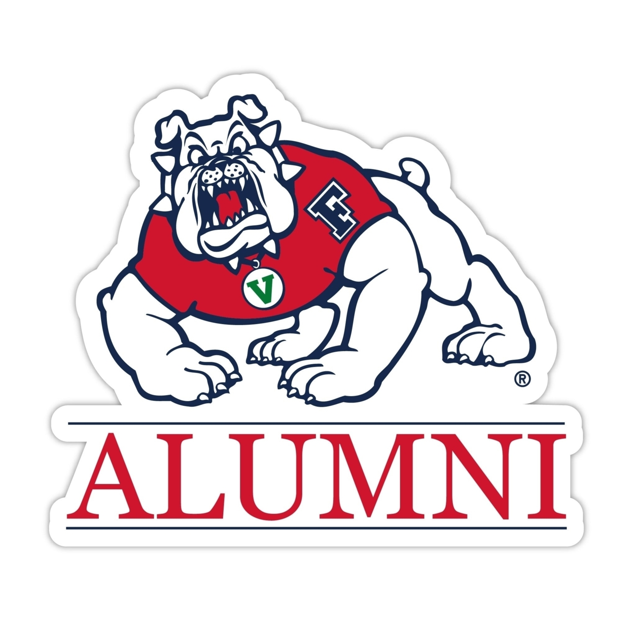 Fresno State Bulldogs Alumni 4 Sticker