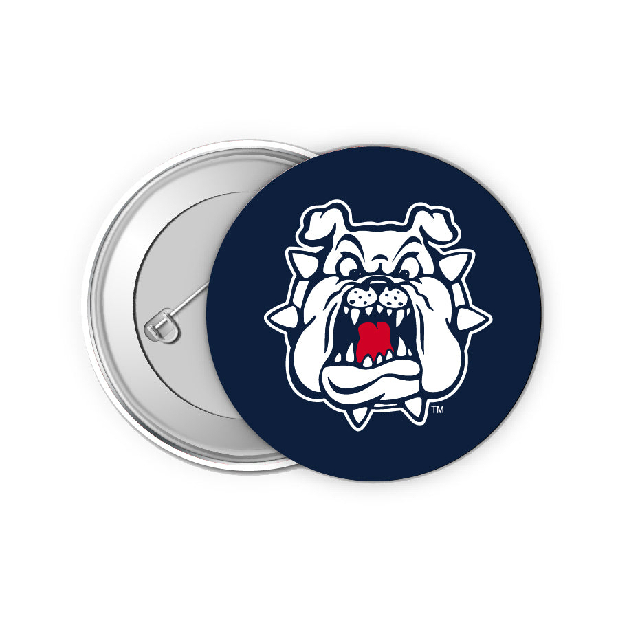 Fresno State Bulldogs 2 Inch Button Pin 4 Pack