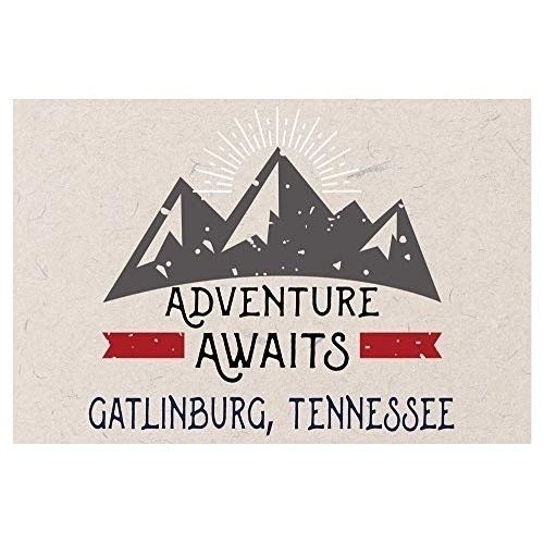 Gatlinburg Tennessee Souvenir 2x3 Inch Fridge Magnet Adventure Awaits Design