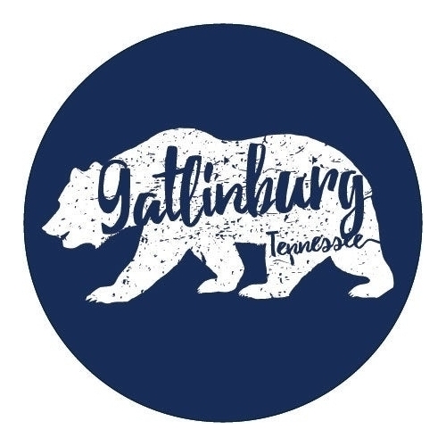 Gatlinburg Tennessee Souvenir Great Smoky Mountains Bear 3 Inch Round Decal Sticker